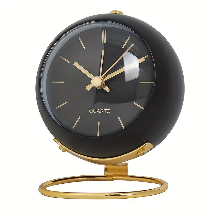 NordAura - Reloj De Escritorio Silencioso De Inspiración Nórdica Para La Decoración Del Hogar