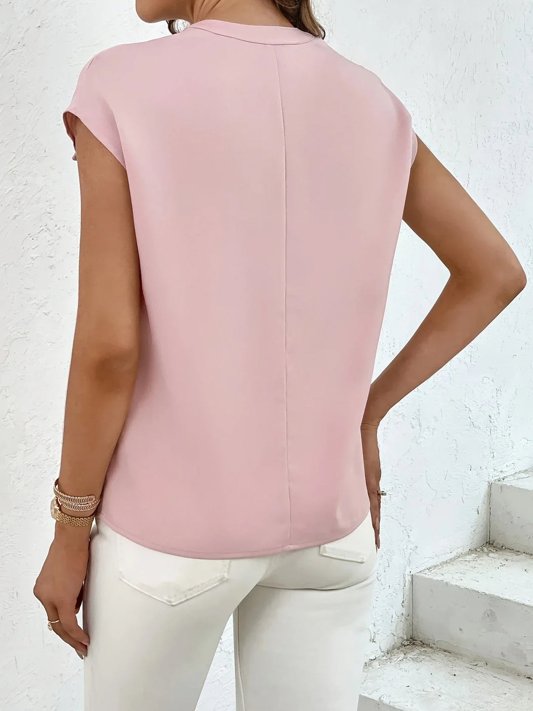 Marquita - Camisa Informal De Manga Corta Con Bolsillos Para El Verano