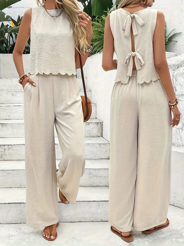 Raya - Elegante Conjunto De Dos Piezas Sin Mangas