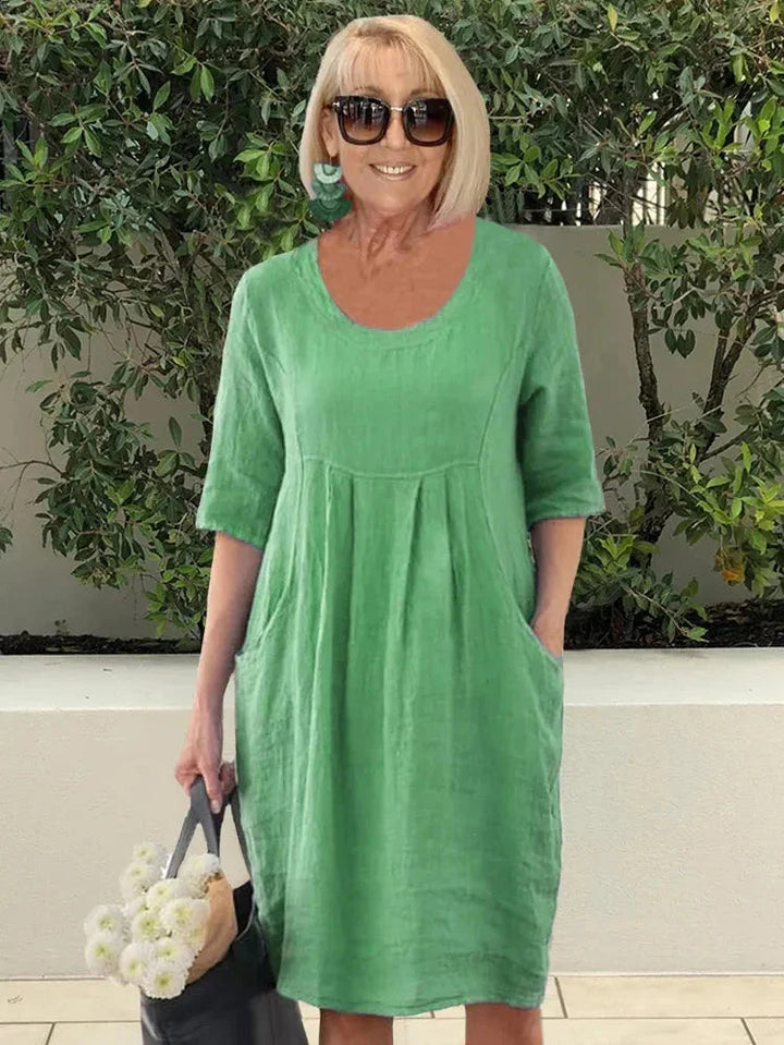Devyn - Elegante Vestido Con Bolsillos