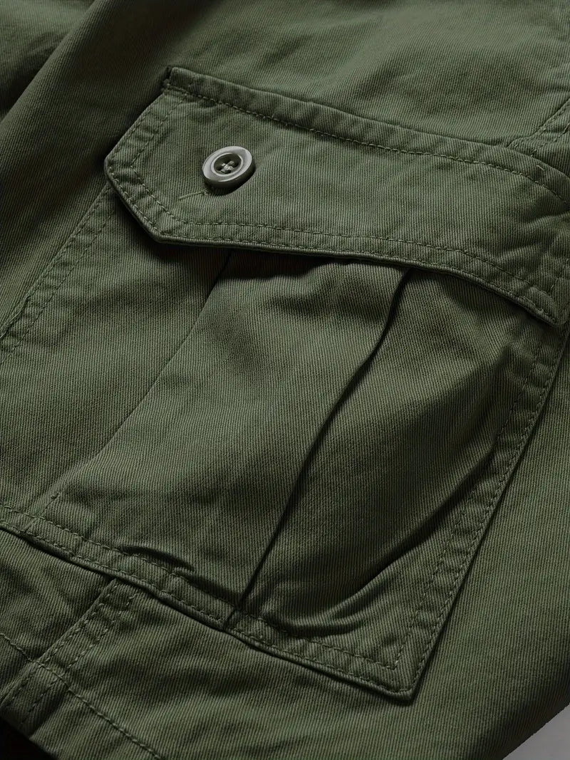 Mauro - Elegantes Pantalones Cortos Con Multibolsillos