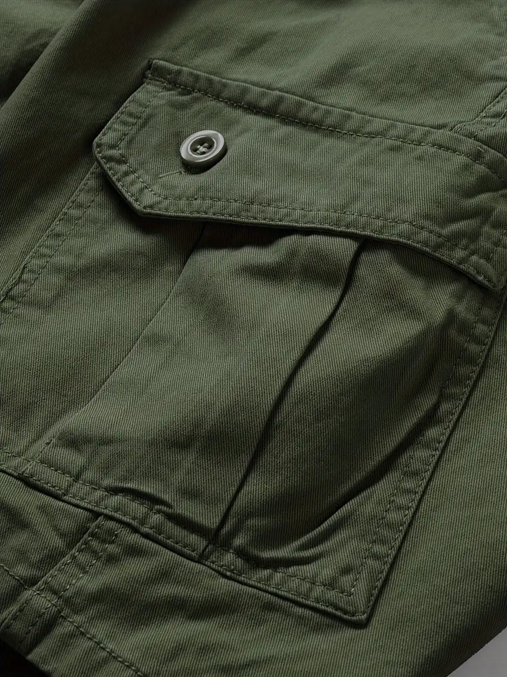 Mauro - Elegantes Pantalones Cortos Con Multibolsillos