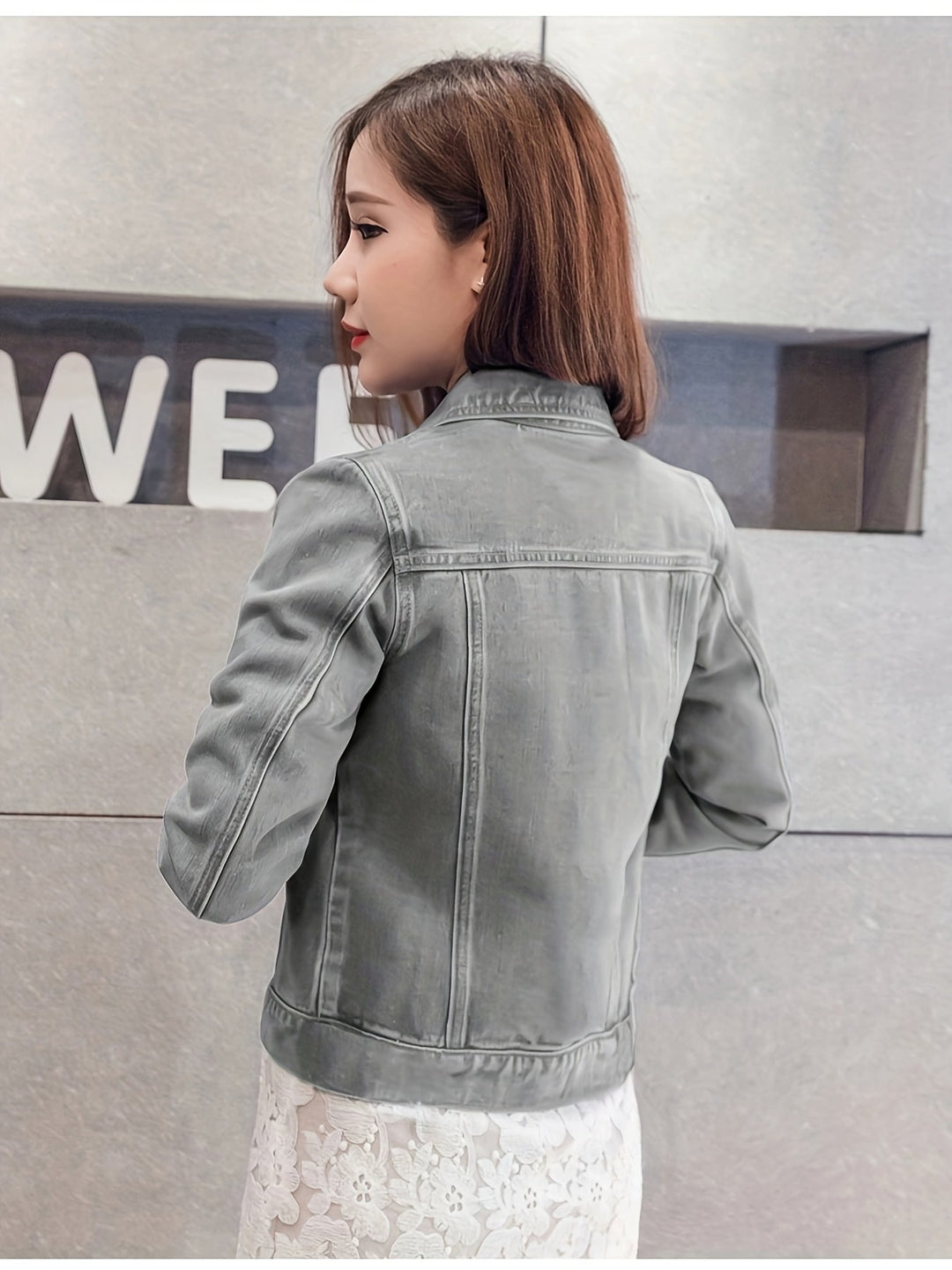 Rosalyn - Chaqueta Vaquera De Manga Corta Estilo Boho