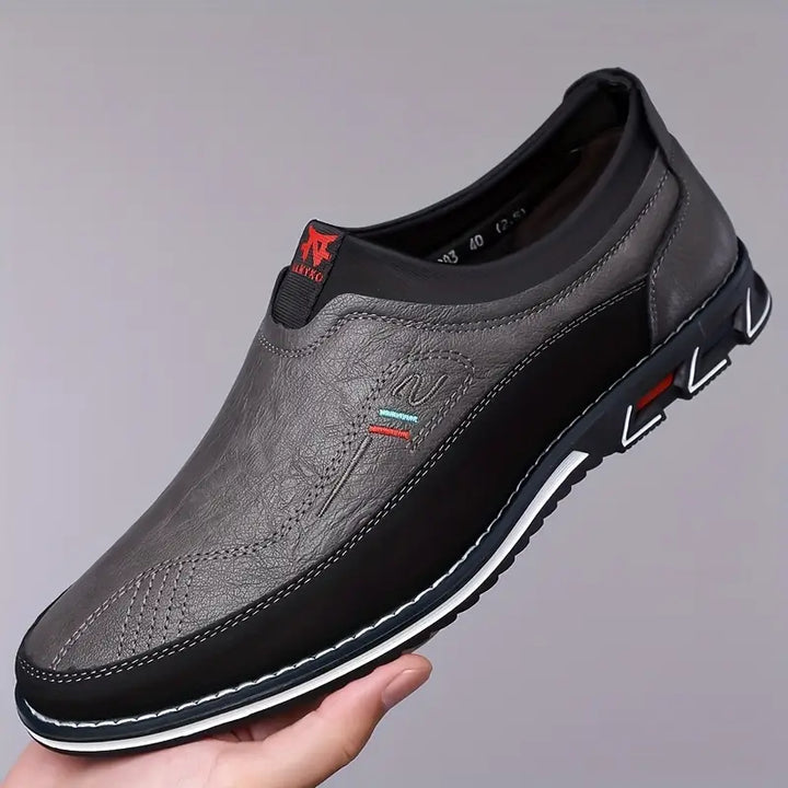 Daron - Mocasines Antideslizantes De Cuero