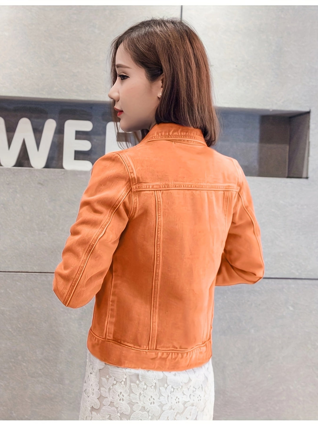 Rosalyn - Chaqueta Vaquera De Manga Corta Estilo Boho