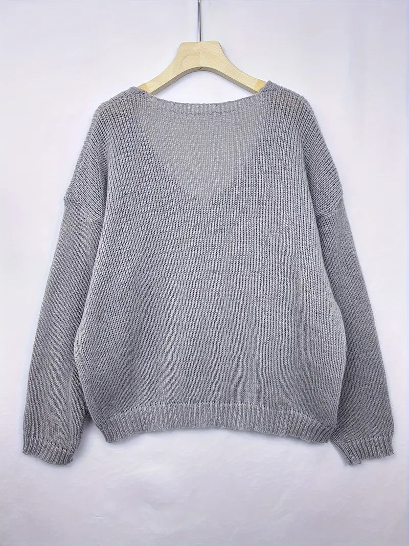 Schmidt - Jersey Informal De Manga Larga Con Cuello En V