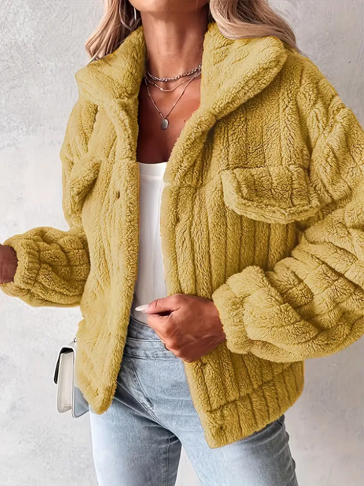 Narin - Informal Chaqueta Teddy Con Falso Bolsillo