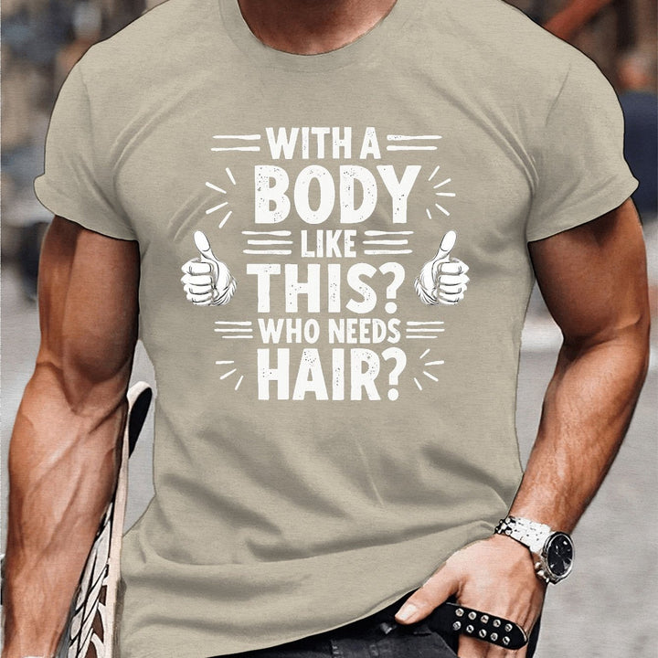 Hairy – Camiseta Elegante Con Manga Corta