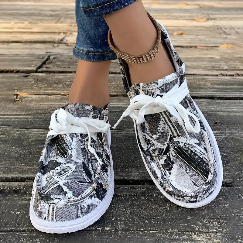 Ulanda - Zapatillas Antideslizantes Con Estampado Denim
