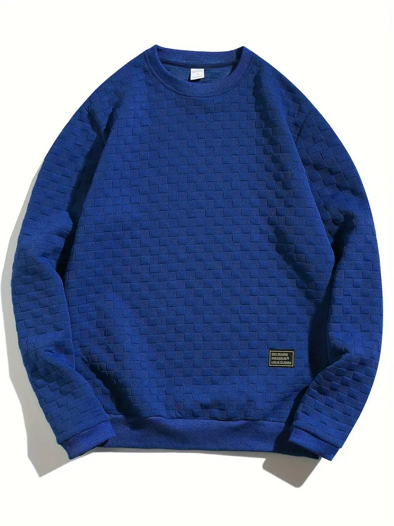 Stafford - Sudadera Informal Con Textura a Cuadros