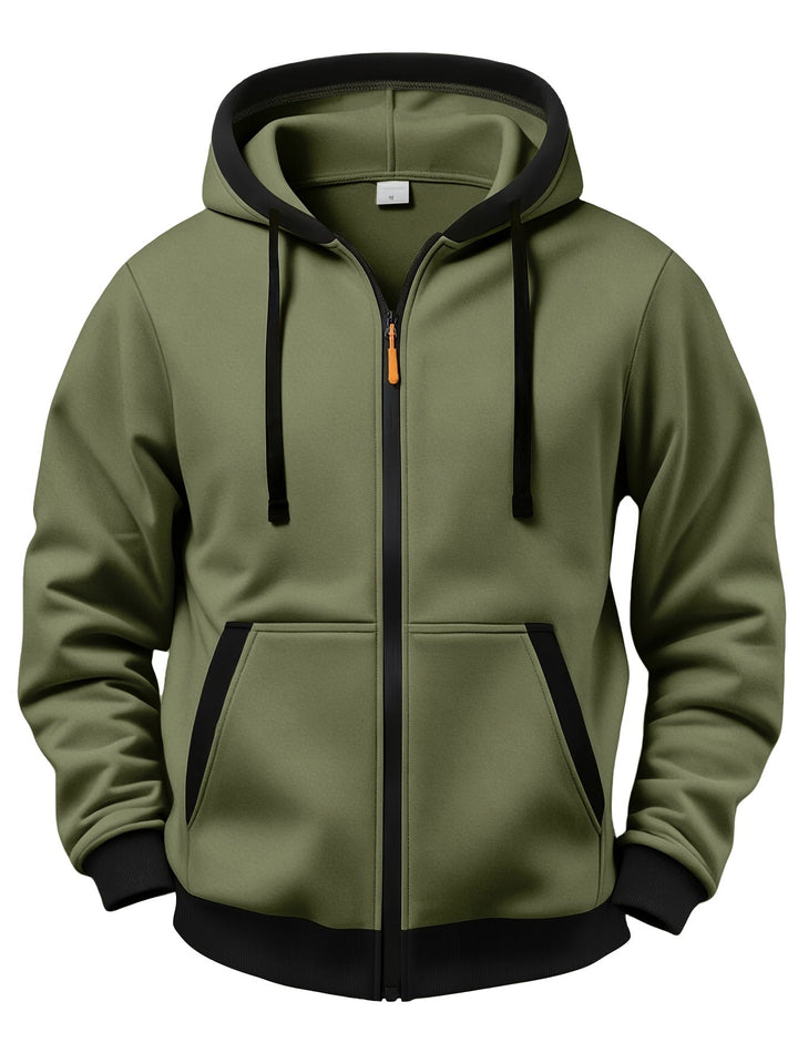 Mussoline - Sudadera Informal De Invierno De Manga Larga, Con Capucha Y Cremallera