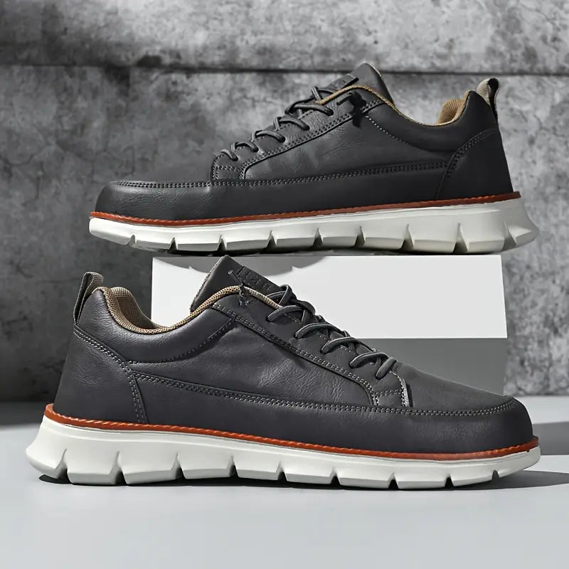 Dewey - Zapatillas De Cuero Transpirables