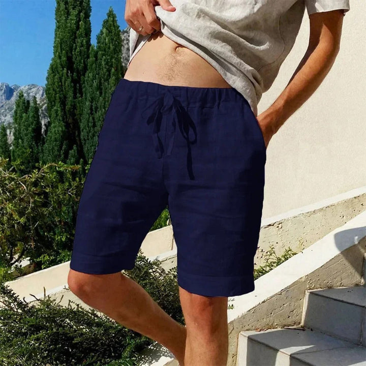 Gilchrist - Pantalones Cortos De Algodón y Lino Transpirables