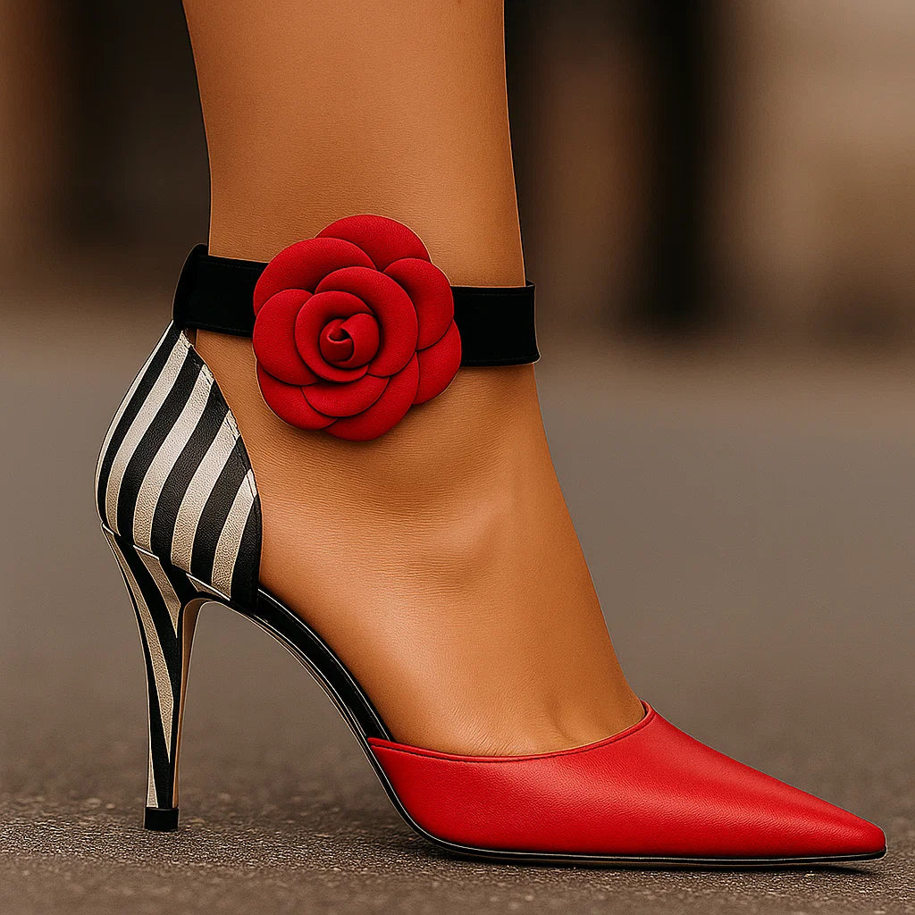 Zenaya - Zapatos de Tacón Con Elegancia Floral