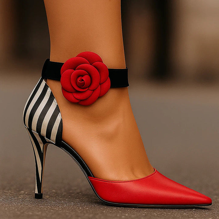 Zenaya - Zapatos de Tacón Con Elegancia Floral