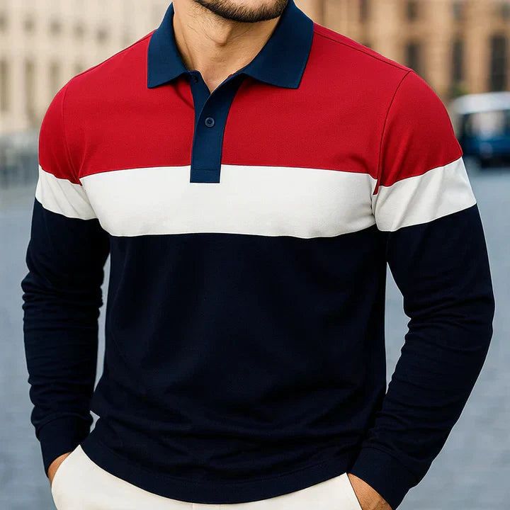 Chousein - Polo Informal De Manga Larga