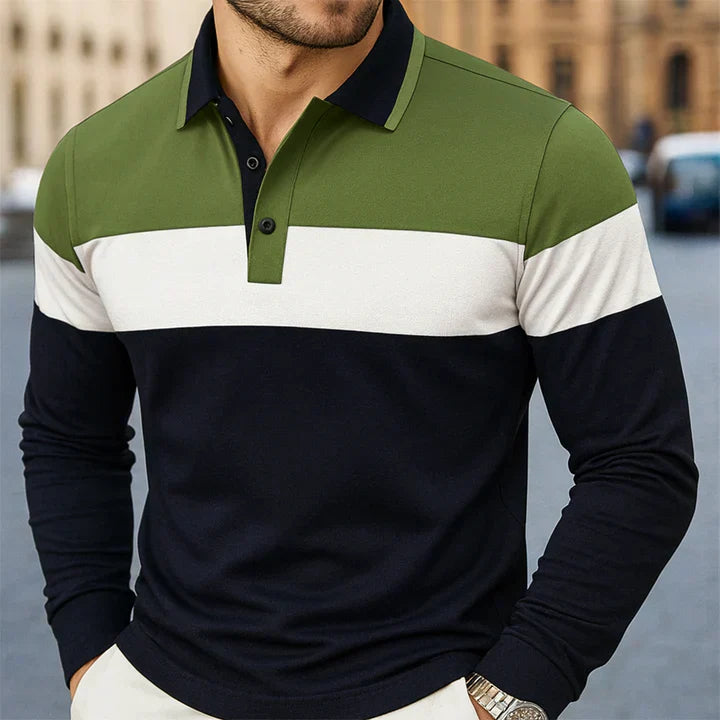 Chousein - Polo Informal De Manga Larga