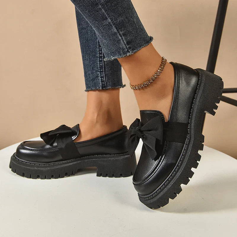 Batya - Elegantes Zapatos Antideslizantes Con Lazo