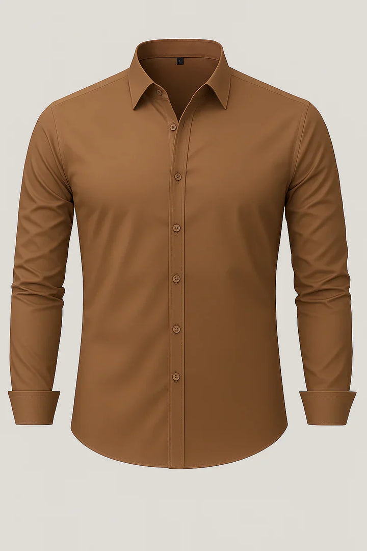 Bordon - Camisa Elástica Sin Planchar Con Botones