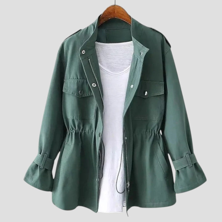 Anjelah - Chaqueta Informal De Manga Larga y Múltiples Bolsillos