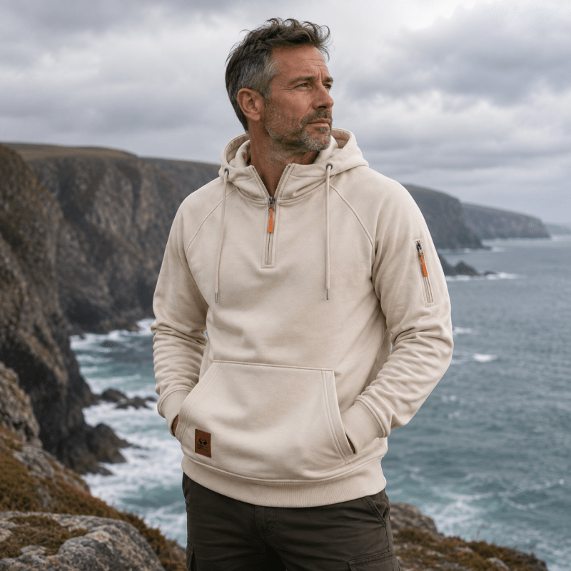 Juventus - Sudadera Con Capucha Y Cremallera De Un Cuarto