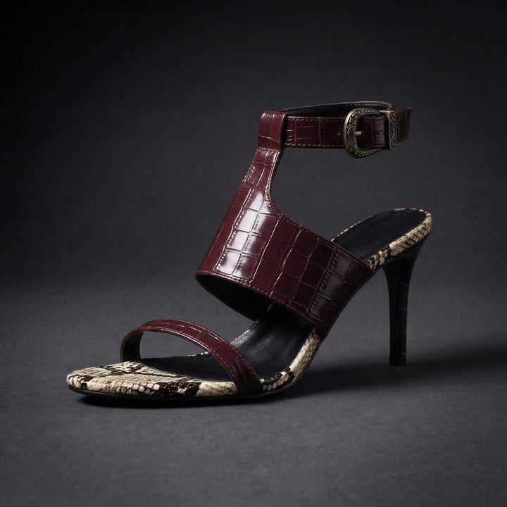 Lelani - Elegante Zapato De Tacón Con Correa Al Tobillo