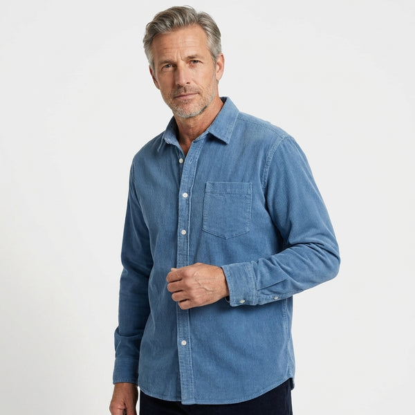 Heshan - Camisa de Pana Con Botones