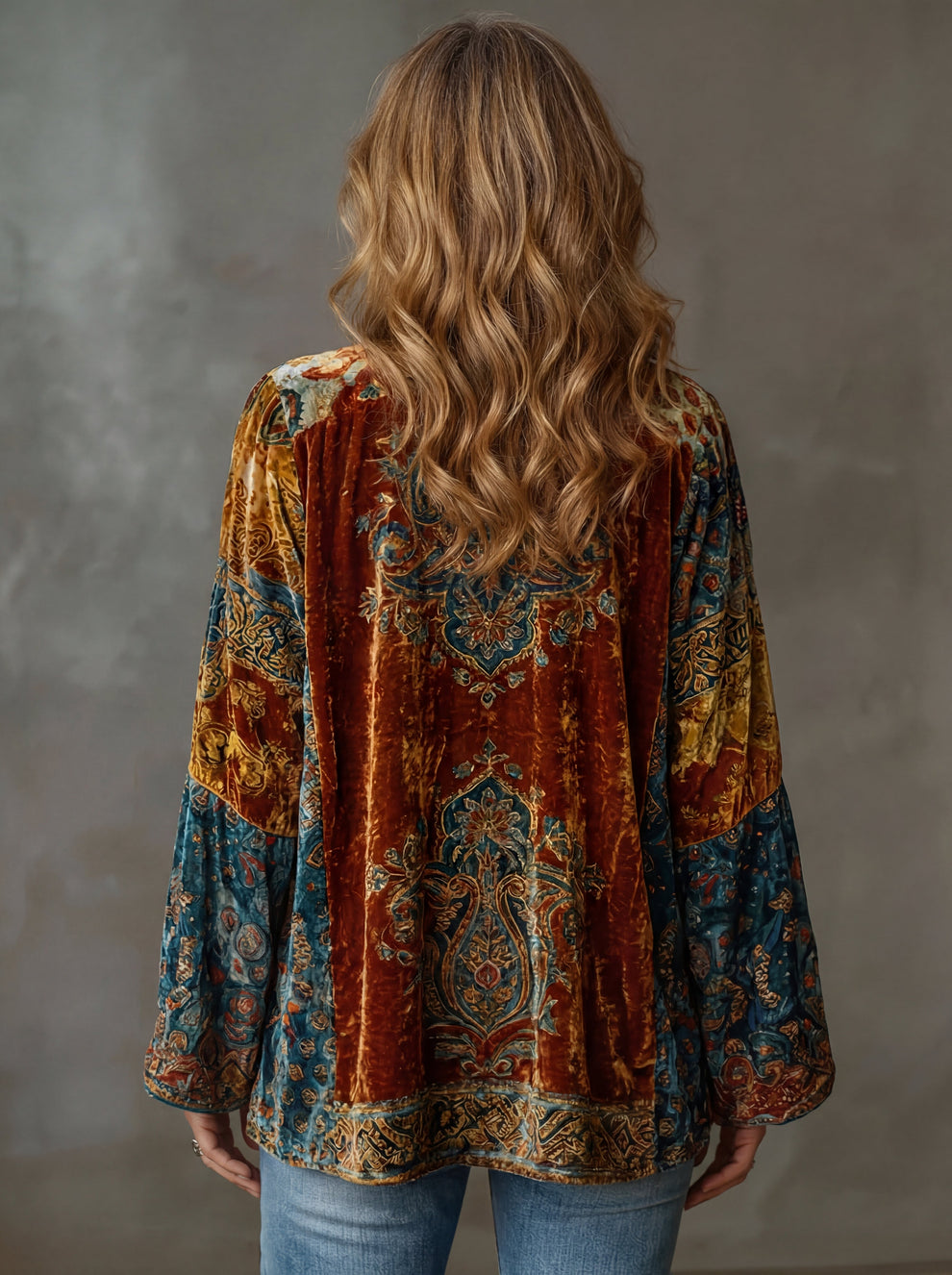 Elyska - Abrigo Kimono Estilo Boho