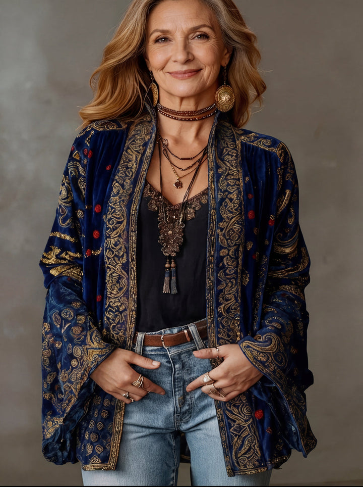 Elyska - Abrigo Kimono Estilo Boho