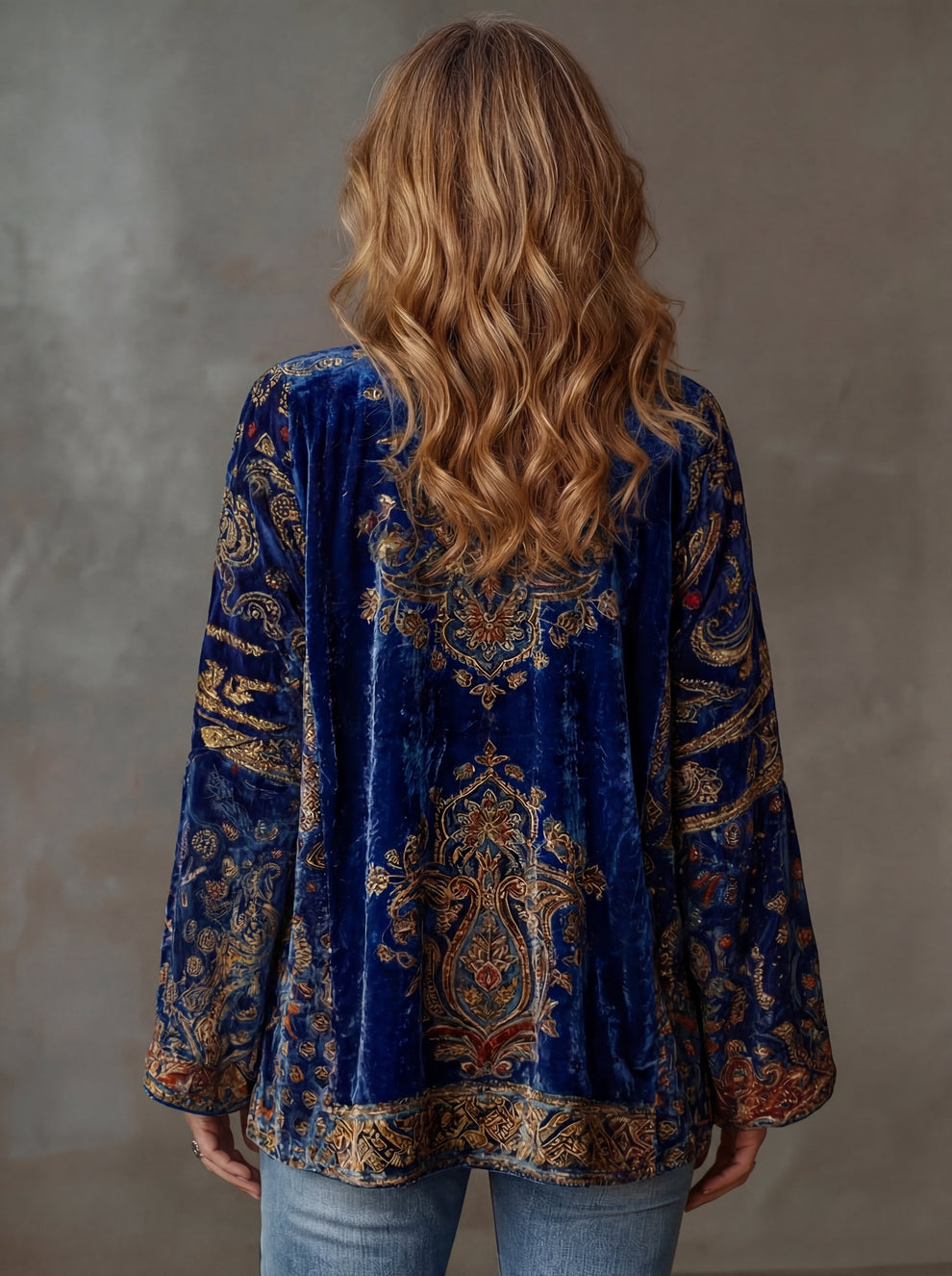 Elyska - Abrigo Kimono Estilo Boho