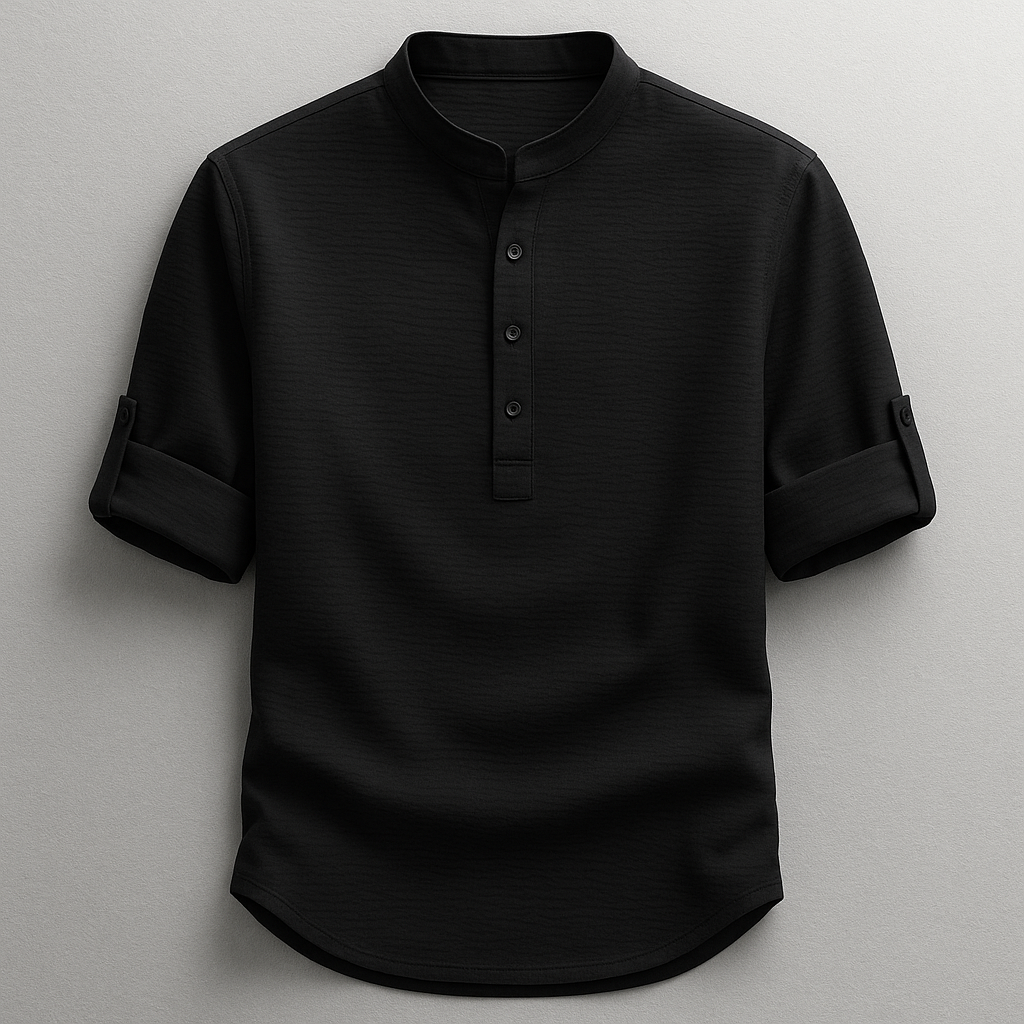 Shon - Camisa De Manga Larga Con Cuello Abotonado Cuello