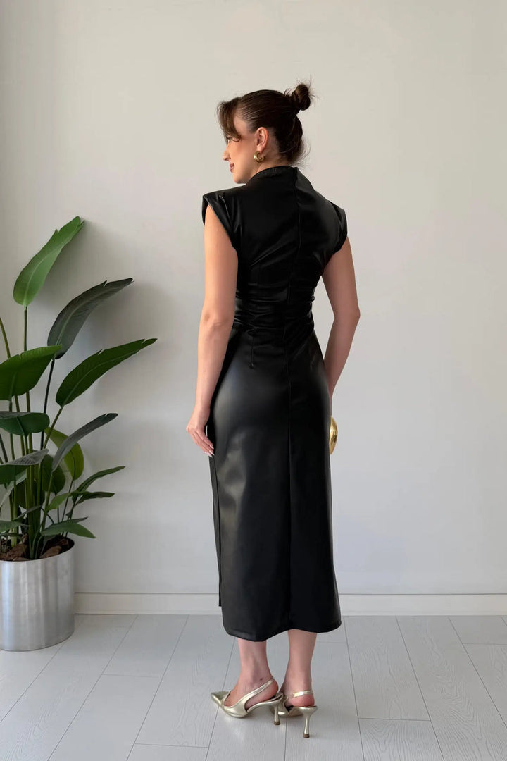 Claudine - Vestido Elegante Con Cinturón