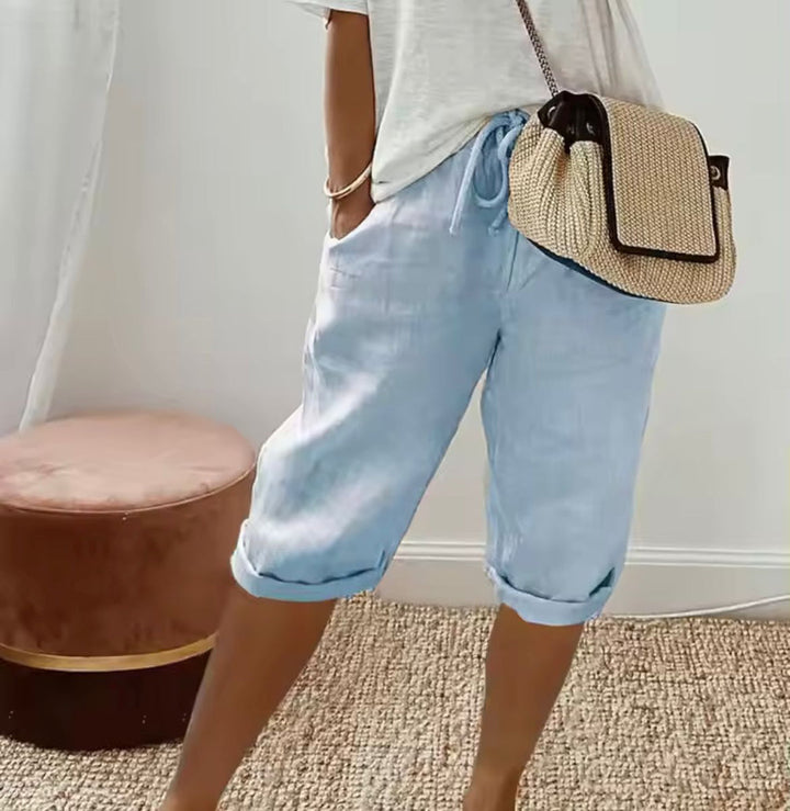 Klaudija - Pantalón Corto Gemak de Lino
