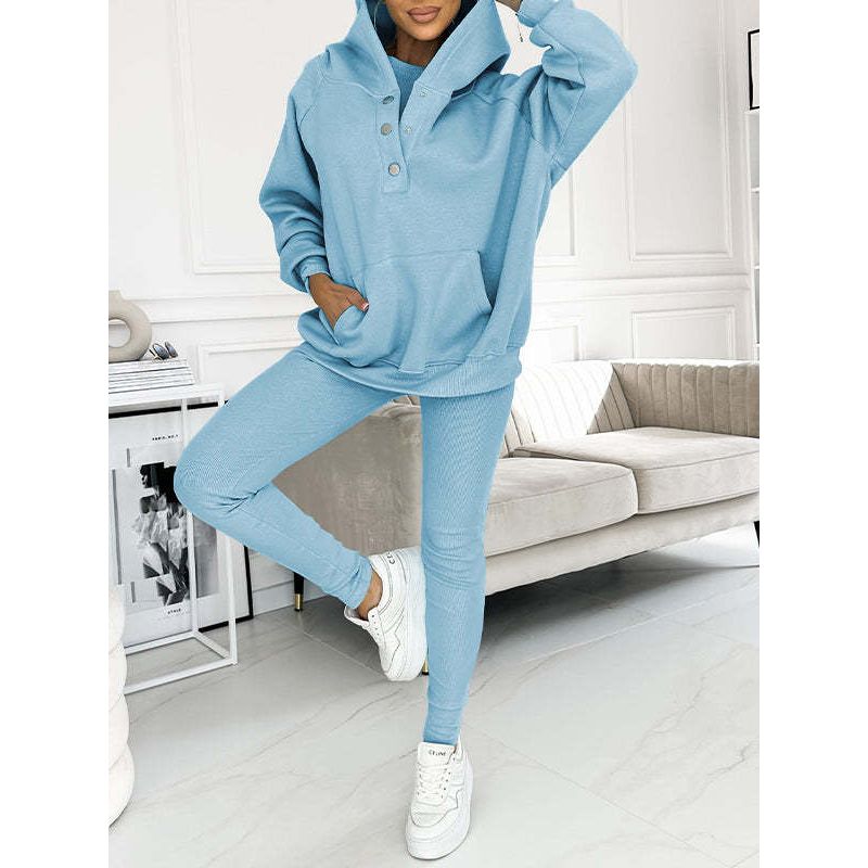 Ulyssa - 3 piezas Sudadera Con Capucha Establecer