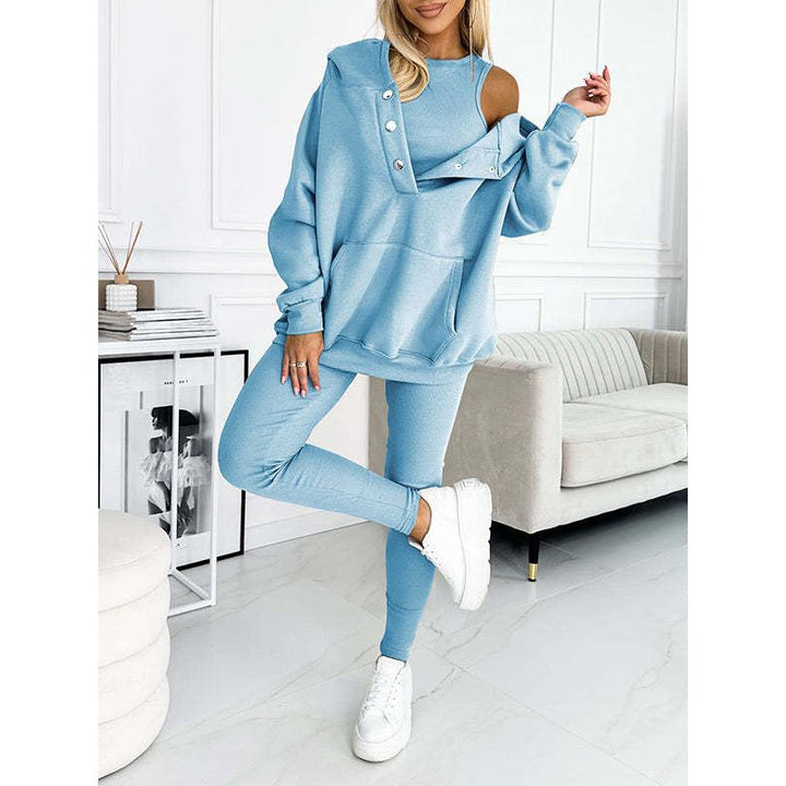 Ulyssa - 3 piezas Sudadera Con Capucha Establecer