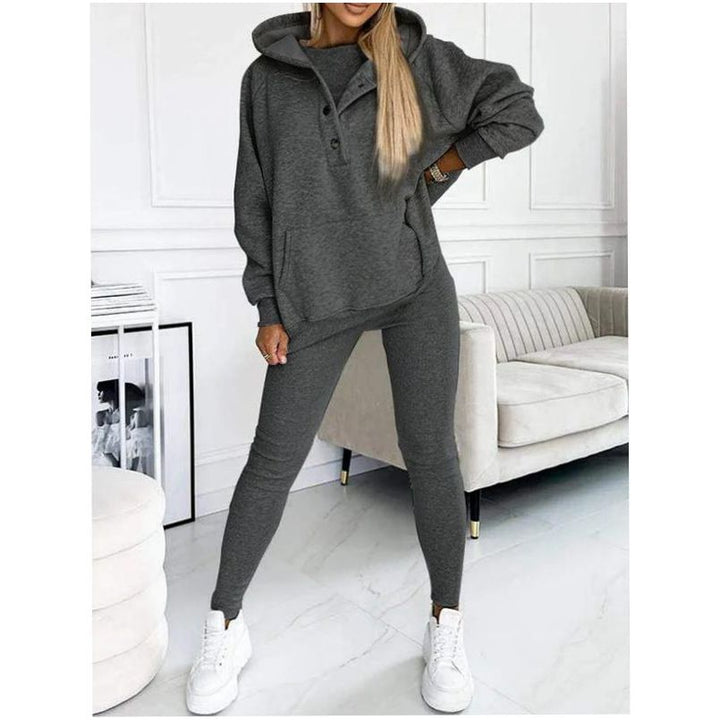 Ulyssa - 3 piezas Sudadera Con Capucha Establecer