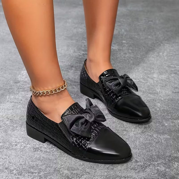 Nalira - Mocasines Ortopédicos De Cuero Con Lazo