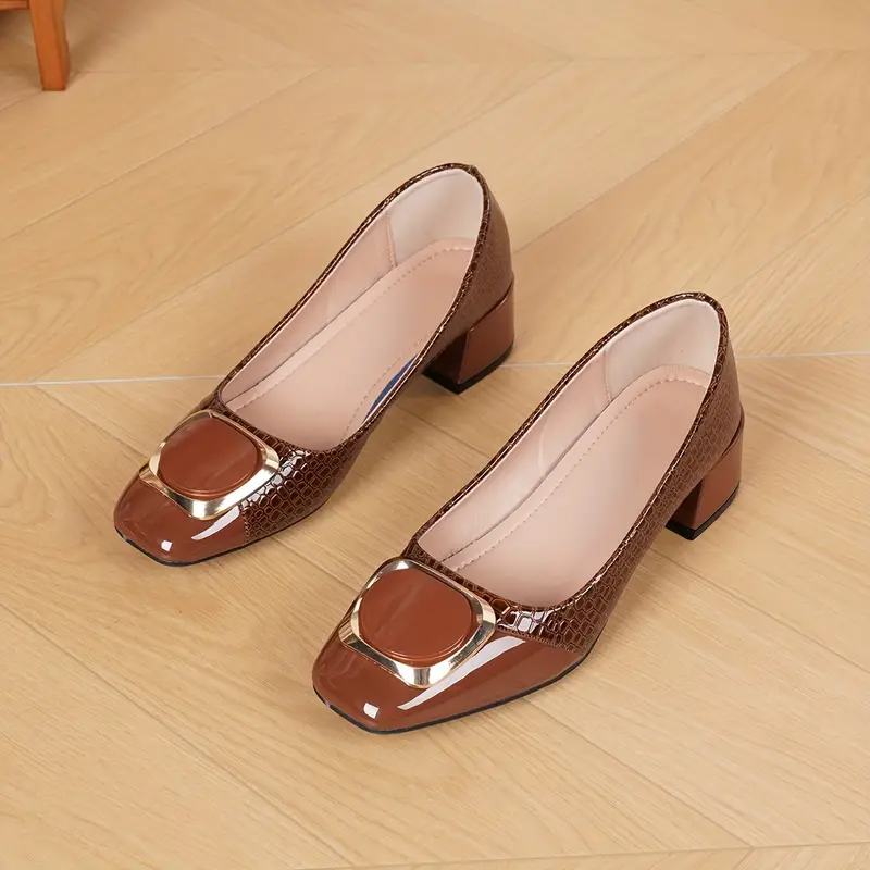 Taryn - Zapatos Ortopédicos De Cuero Con Puntera Redondeada