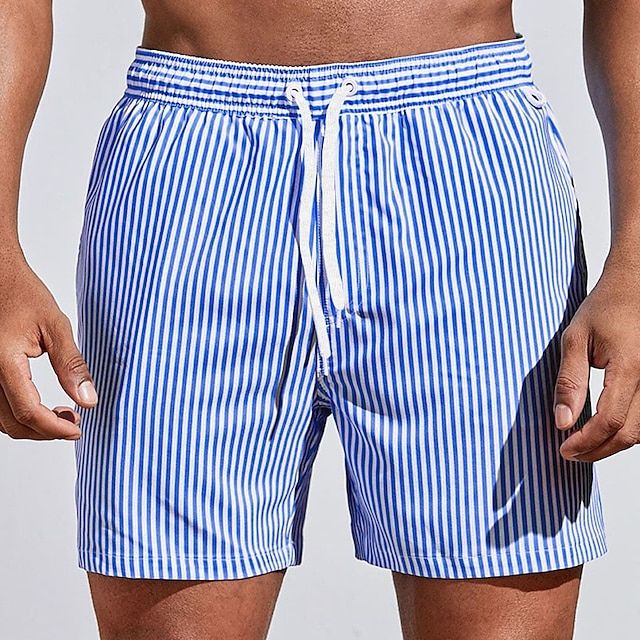 Hubart - Pantalones Cortos De Verano a Rayas