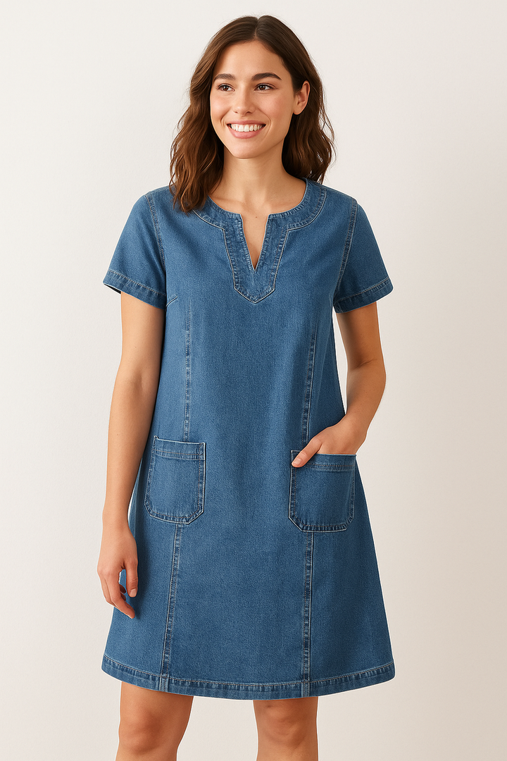 Polixeni - Vestido De Denim Suave