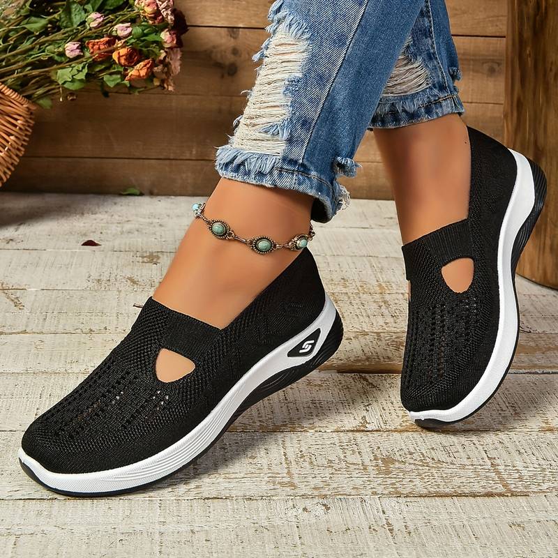 Haniya - Zapatillas Sin Cordones de Punto Transpirable