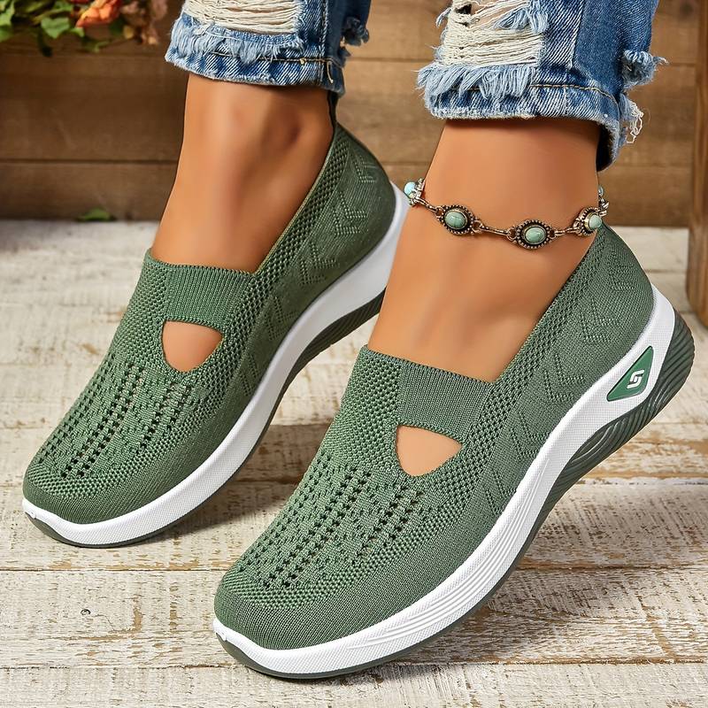 Haniya - Zapatillas Sin Cordones de Punto Transpirable