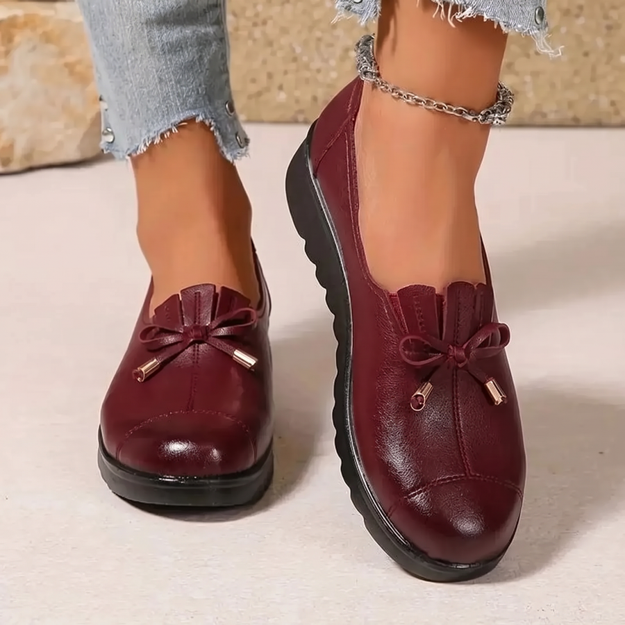 Chelina - Mocasines Con Suela De Cuña Gruesa