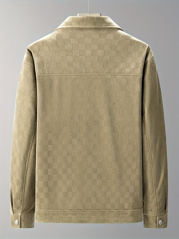 Shaviro - Chaqueta De Ante A Cuadros