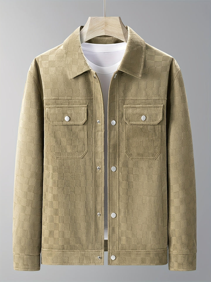 Shaviro - Chaqueta De Ante A Cuadros