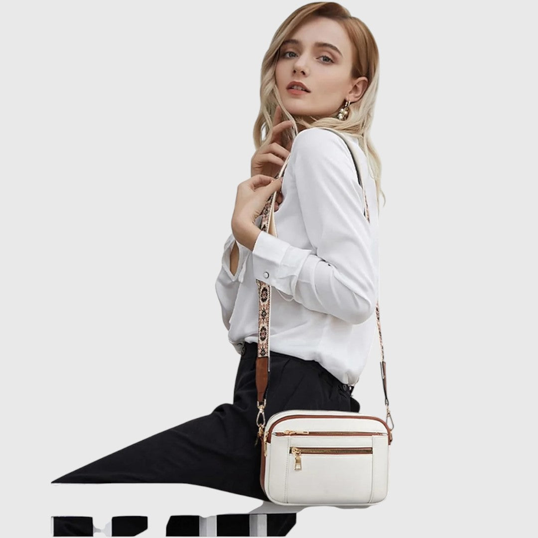 Sharena - Bolso Bandolera Con Correa De Flores