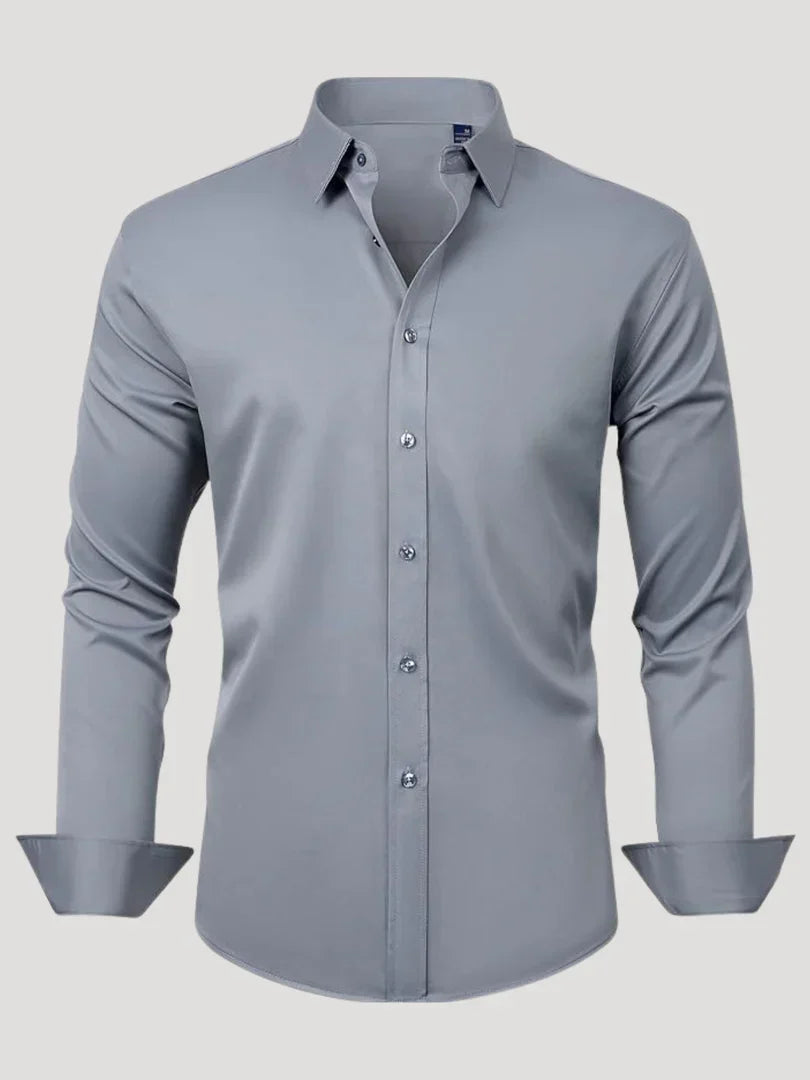 Bordon - Camisa Elástica Sin Planchar Con Botones