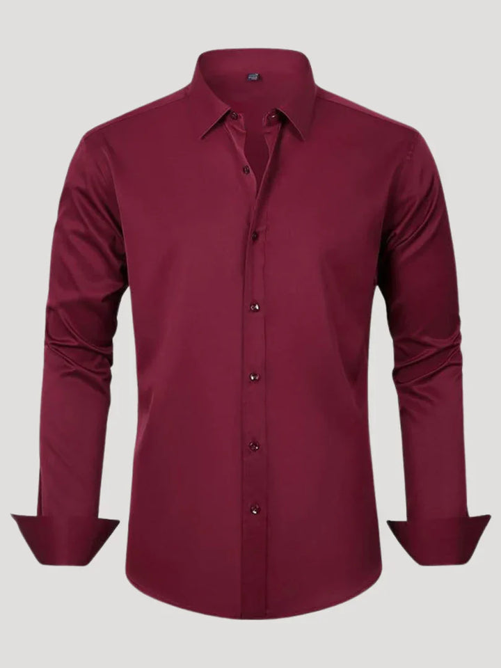 Bordon - Camisa Elástica Sin Planchar Con Botones