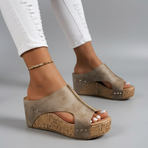 Layen - Sandalias de Cuña Con Plataforma