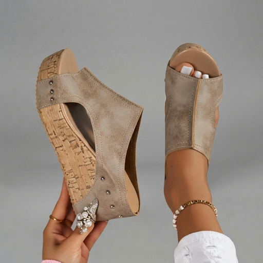 Layen - Sandalias de Cuña Con Plataforma